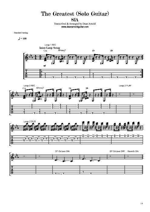 The Greatest tab preview
